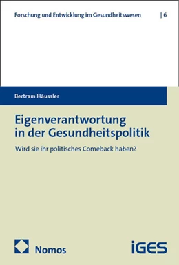Abbildung von Häussler | Eigenverantwortung in der Gesundheitspolitik | 1. Auflage | 2025 | beck-shop.de