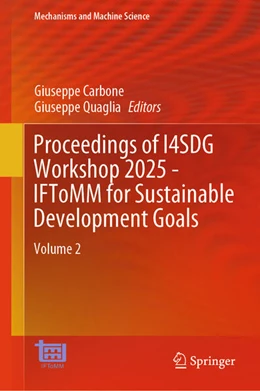 Abbildung von Carbone / Quaglia | Proceedings of I4SDG Workshop 2025 - IFToMM for Sustainable Development Goals | 1. Auflage | 2025 | beck-shop.de