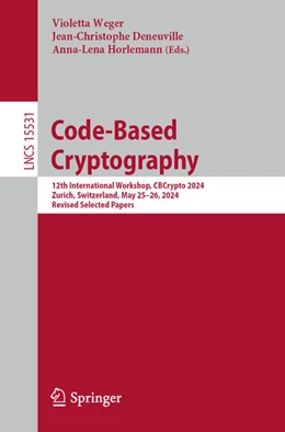 Abbildung von Weger / Deneuville | Code-Based Cryptography | 1. Auflage | 2025 | beck-shop.de