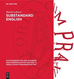 Abbildung von Lehnert | Substandard English | 1. Auflage | 1981 | beck-shop.de