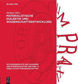 Abbildung von Hörz | Materialistische Dialektik und Wissenschaftsentwicklung | 1. Auflage | 1981 | beck-shop.de