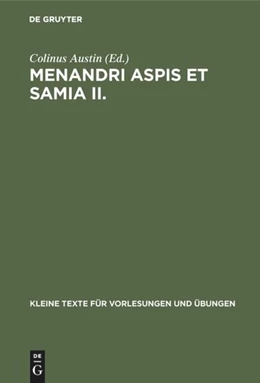 Abbildung von Austin | Menandri Aspis et Samia II. | 1. Auflage | 2018 | beck-shop.de