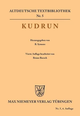 Abbildung von Symons / Boesch | Kudrun | 4. Auflage | 2016 | beck-shop.de