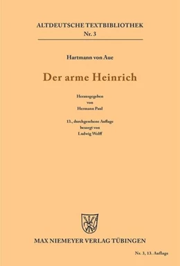 Abbildung von Hartmann / Paul | Der arme Heinrich | 13. Auflage | 2017 | beck-shop.de
