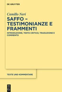 Abbildung von Neri | Saffo - testimonianze e frammenti | 1. Auflage | 2021 | beck-shop.de