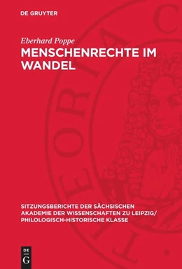 Abbildung von Poppe | Menschenrechte im Wandel | 1. Auflage | 1988 | beck-shop.de