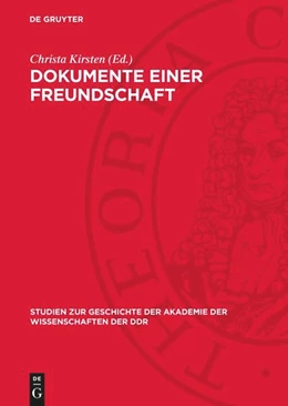 Abbildung von Kirsten | Dokumente einer Freundschaft | 1. Auflage | 1986 | beck-shop.de