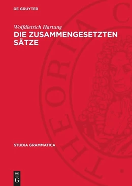 Abbildung von Hartung | Die zusammengesetzten Sätze | 7. Auflage | 1986 | beck-shop.de