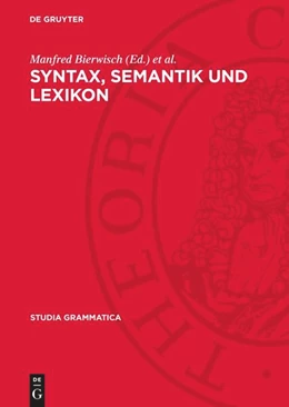 Abbildung von Bierwisch / Motsch | Syntax, Semantik und Lexikon | 1. Auflage | 1988 | beck-shop.de