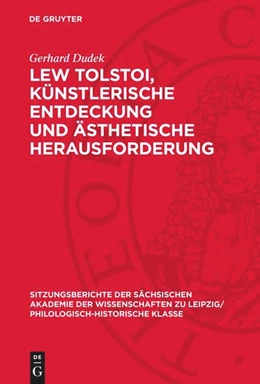 Abbildung von Dudek | Lew Tolstoi, künstlerische Entdeckung und ästhetische Herausforderung | 1. Auflage | 1981 | beck-shop.de
