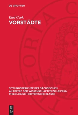 Abbildung von Czok | Vorstädte | 1. Auflage | 1979 | beck-shop.de