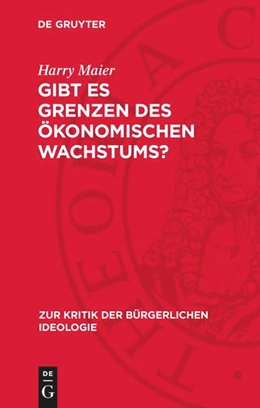 Abbildung von Maier | Gibt es Grenzen des ökonomischen Wachstums? | 1. Auflage | 1977 | beck-shop.de