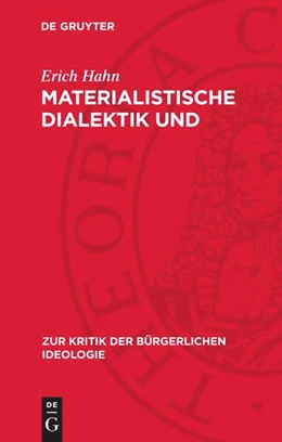Abbildung von Hahn | Materialistische Dialektik und Klassenbewußtsein | 1. Auflage | 1974 | beck-shop.de
