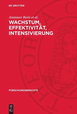 Abbildung von Boris et al. | Wachstum, Effektivität, Intensivierung | 1. Auflage | 1974 | beck-shop.de