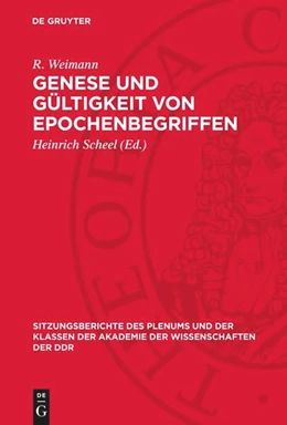 Abbildung von Engelberg / Bahner | Genese und Gültigkeit von Epochenbegriffen | 1. Auflage | 1974 | beck-shop.de
