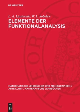 Abbildung von Ljusternik / Sobolew | Elemente der Funktionalanalysis | 2. Auflage | 1960 | beck-shop.de