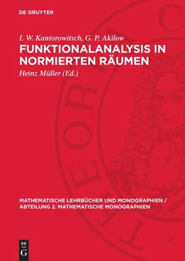 Abbildung von Kantorowitsch / Akilow | Funktionalanalysis in normierten Räumen | 2. Auflage | 1978 | beck-shop.de