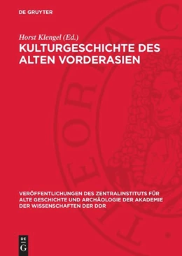 Abbildung von Klengel | Kulturgeschichte des alten Vorderasien | 1. Auflage | 1989 | beck-shop.de