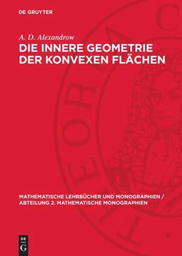 Abbildung von Alexandrow | Die innere Geometrie der konvexen Flächen | 1. Auflage | 1955 | beck-shop.de