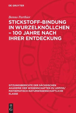 Abbildung von Parthier | Stickstoff-Bindung in Wurzelknöllchen - 100 Jahre nach ihrer Entdeckung | 1. Auflage | 1989 | beck-shop.de