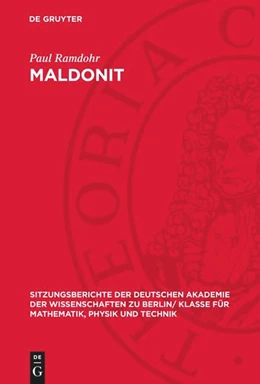 Abbildung von Ramdohr | Maldonit | 1. Auflage | 1953 | beck-shop.de