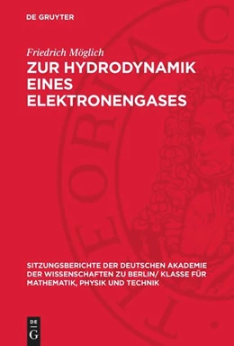 Abbildung von Möglich | Zur Hydrodynamik eines Elektronengases | 1. Auflage | 1957 | beck-shop.de