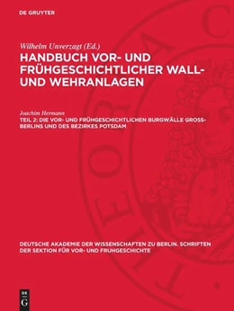 Abbildung von Hermann | Die vor- und frühgeschichtlichen Burgwälle Gross-Berlins und des Bezirkes Potsdam | 1. Auflage | 1960 | beck-shop.de