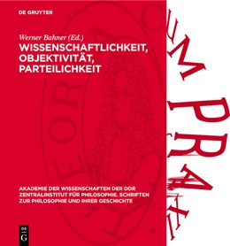 Abbildung von Bahner | Wissenschaftlichkeit, Objektivität, Parteilichkeit | 1. Auflage | 1982 | beck-shop.de