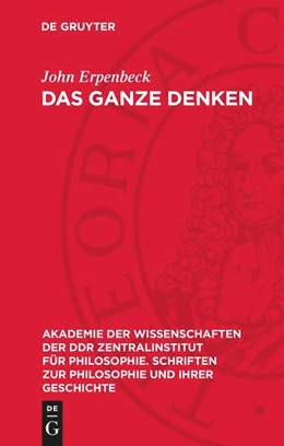 Abbildung von Erpenbeck | Das Ganze denken | 2. Auflage | 1990 | beck-shop.de