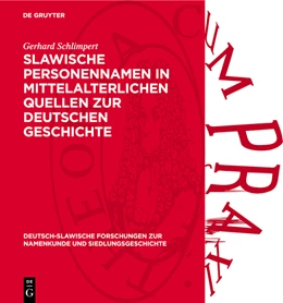 Abbildung von Schlimpert | Slawische Personennamen in mittelalterlichen Quellen zur deutschen Geschichte | 1. Auflage | 1979 | beck-shop.de