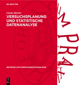 Abbildung von Härtler | Versuchsplanung und statistische Datenanalyse | 1. Auflage | 1977 | beck-shop.de
