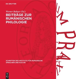 Abbildung von Bahner | Beiträge zur rumänischen Philologie | 1. Auflage | 1969 | beck-shop.de