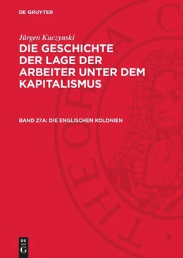 Abbildung von Kuczynski | Die englischen Kolonien | 1. Auflage | 1965 | beck-shop.de