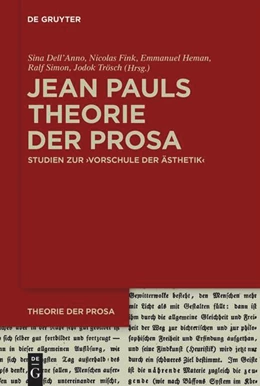 Abbildung von Dell'Anno / Fink | Jean Pauls Theorie der Prosa | 1. Auflage | 2024 | beck-shop.de