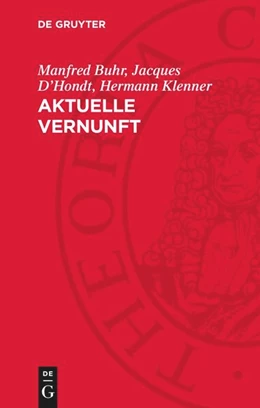 Abbildung von Buhr / D'Hondt | Aktuelle Vernunft | 1. Auflage | 1985 | beck-shop.de