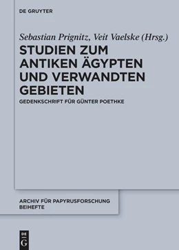 Abbildung von Prignitz / Vaelske | Studien zum antiken Ägypten und verwandten Gebieten | 1. Auflage | 2024 | beck-shop.de