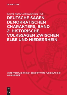 Abbildung von Burde-Schneidewind | Deutsche Sagen demokratischen Charakters, Band 2: Historische Volkssagen zwischen Elbe und Niederrhein | 1. Auflage | 1969 | beck-shop.de