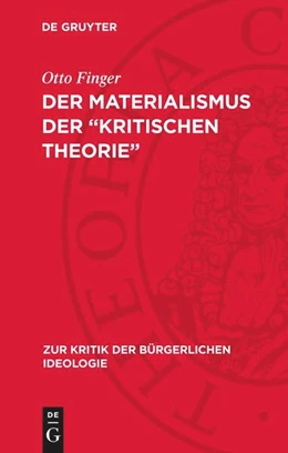Abbildung von Finger | Der Materialismus der 