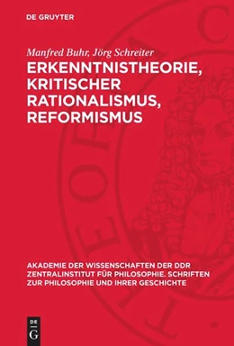 Abbildung von Buhr / Schreiter | Erkenntnistheorie, kritischer Rationalismus, Reformismus | 1. Auflage | 1979 | beck-shop.de