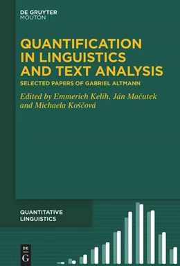 Abbildung von Kelih / Macutek | Quantification in Linguistics and Text Analysis | 1. Auflage | 2025 | beck-shop.de