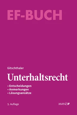 Abbildung von Gitschthaler | Unterhaltsrecht | 5. Auflage | 2025 | beck-shop.de