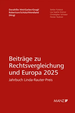 Abbildung von Doralt / De Wet | Beiträge zur Rechtsvergleichung und Europa 2025 | 1. Auflage | 2025 | beck-shop.de