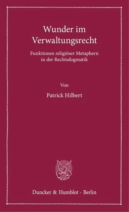 Abbildung von Hilbert | Wunder im Verwaltungsrecht | 1. Auflage | 2025 | beck-shop.de