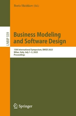Abbildung von Shishkov | Business Modeling and Software Design | 1. Auflage | 2025 | beck-shop.de