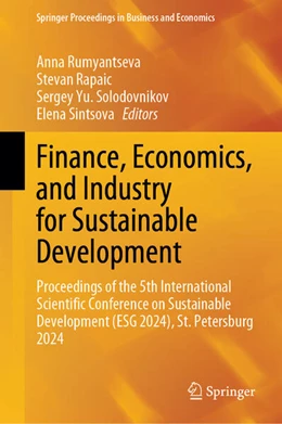 Abbildung von Rumyantseva / Rapaic | Finance, Economics, and Industry for Sustainable Development | 1. Auflage | 2025 | beck-shop.de