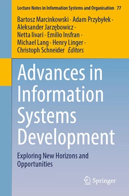 Abbildung von Marcinkowski / Przybylek | Advances in Information Systems Development | 1. Auflage | 2025 | beck-shop.de