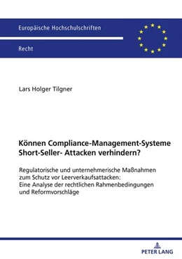 Abbildung von Tilgner | Können Compliance-Management-Systeme Short-Seller-Attacken verhindern? | 1. Auflage | 2025 | beck-shop.de