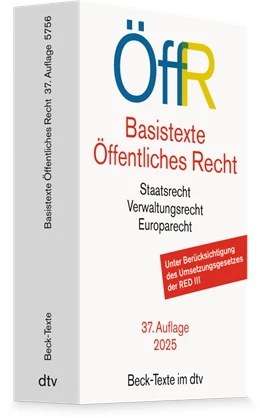 Abbildung von Basistexte Öffentliches Recht: ÖffR | 37. Auflage | 2025 | 5756 | beck-shop.de