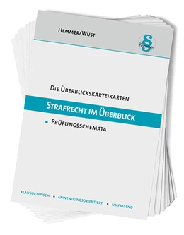 Abbildung von Hemmer / Wüst | Die Karteikarten Strafrecht im Überblick | 15. Auflage | 2025 | beck-shop.de