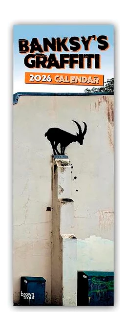 Abbildung von Publishers | Banksy's Graffiti 2026 - Slimline-Kalender 2026 | 1. Auflage | 2025 | beck-shop.de